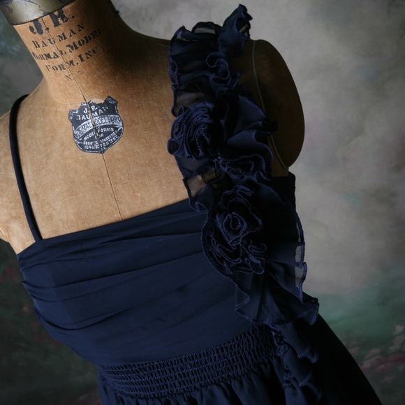 Jodi Kristopher Dress Navy Size Small - Picture 6 of 8